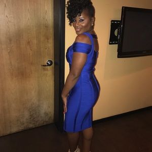 Banging Blue Bandage Dress
